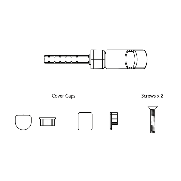 Inline Espag UPVC Window Handle Locking Universal Double Glazing Fab and Fix Architectural