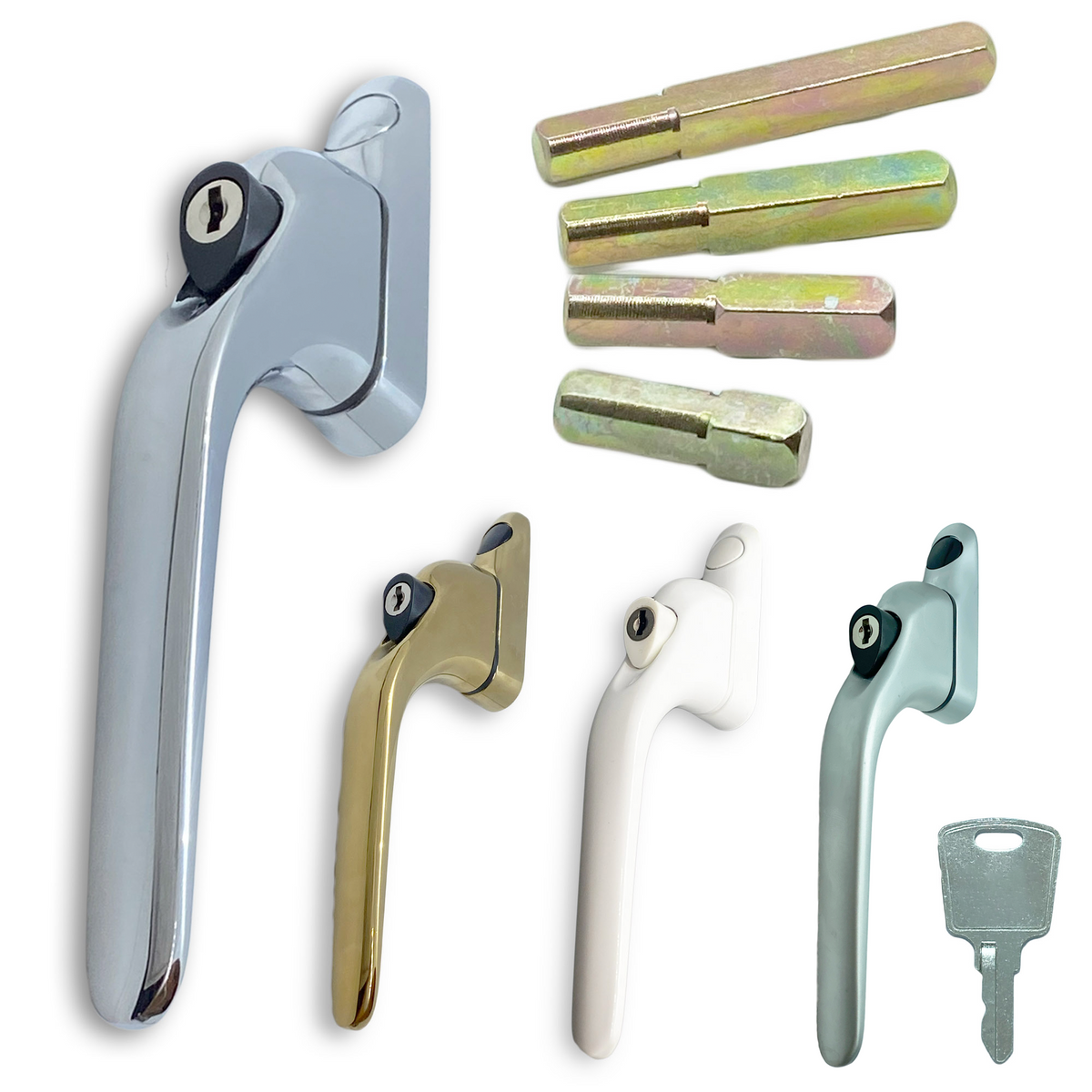 UPVC Universal Inline Window Handle Double Glazing Espag Lock Smart Sp ...