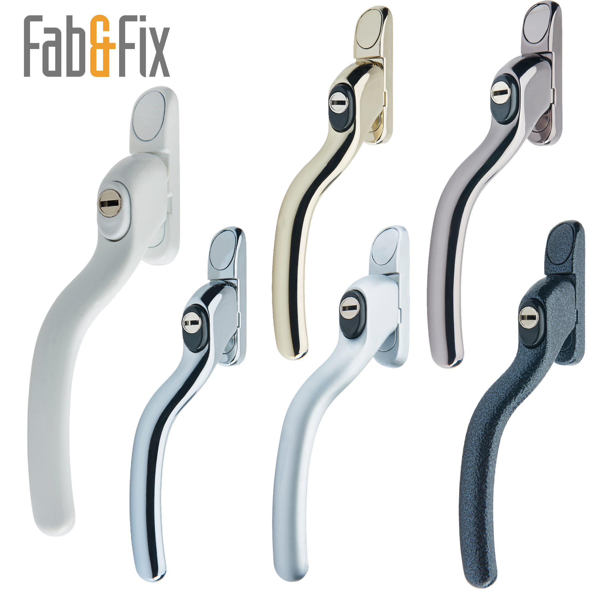 Connoisseur Cranked Locking Right Left Handed Window Handle Fab Fix ...