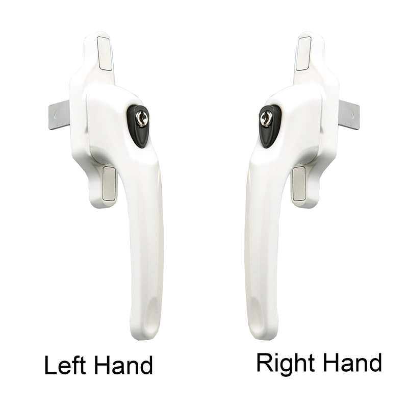 Cadenza Aluminium Window Handle Tongue (spade) Driven Various Colours Right / Left Hand