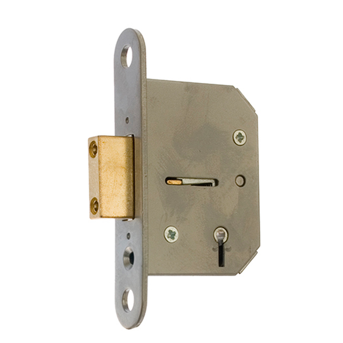 ERA 5 Lever Mortice Deadlock (British Standard) - 2 1/2"  3" -Chrome Brass Satin