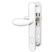 UPVC Door Handle Inline Lever / Pad Sprung 92mm PZ Double Glazing Pair Set PVC