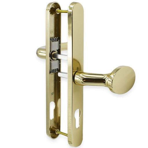 Fab & Fix Balmoral Gold Lever Pad Offset UPVC Door Handles 92pz 62pz 240mm Fixings -  - Fab & Fix - UPVCSTORE