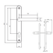 Fab Fix Balmoral UPVC Lever Door Handles 92pz 211mm Screw Centres