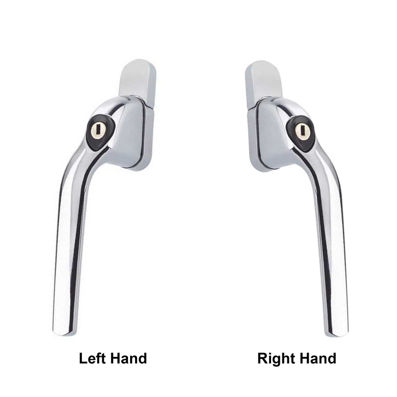 uPVC Universal Window Handle Cranked Double Glazing Locking Espag Replacement