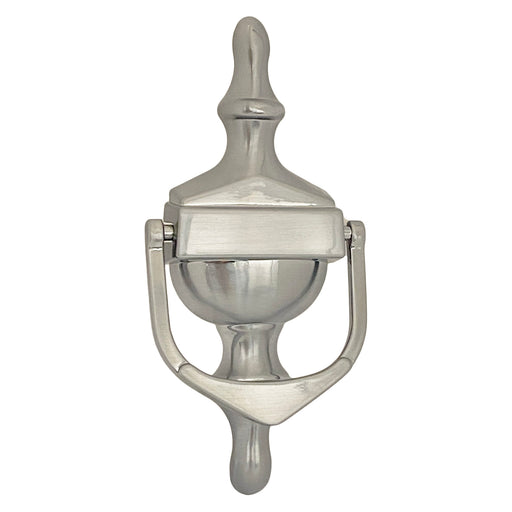 Door Knocker Victorian Brushed Chrome Urn Style 6" Inch Face Fit Hidden Fix UPVC Wooden Doors