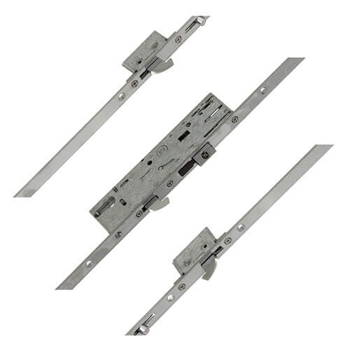Yale YS170 Latch and 3 Hooks. Long Version, Square 16mm x 2200mm faceplate