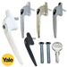 Yale UPVC Inline Universal Window Handle Double Glazing Locking Espag Lock