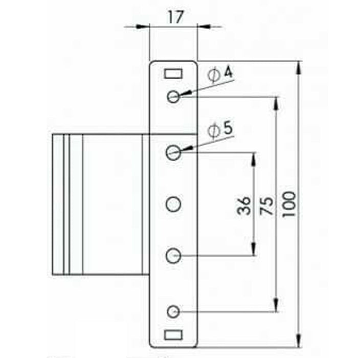 White Replacement Paddock Pendulum Upvc Door 100mm Rebated Butt Hinge 13mm