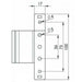 White Replacement Paddock Pendulum Upvc Door 100mm Rebated Butt Hinge 13mm