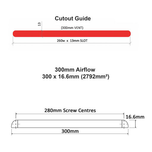 Premium Trickle Slot Vent for uPVC Double Glazing Window - Reduces Condensation