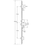 Ucem Latch 3 Deadbolts Key Wind