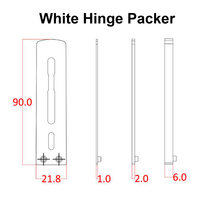 UPVC Door Flag Hinge Trojan Patriot Plus High Security 3D Adjustable PAS24