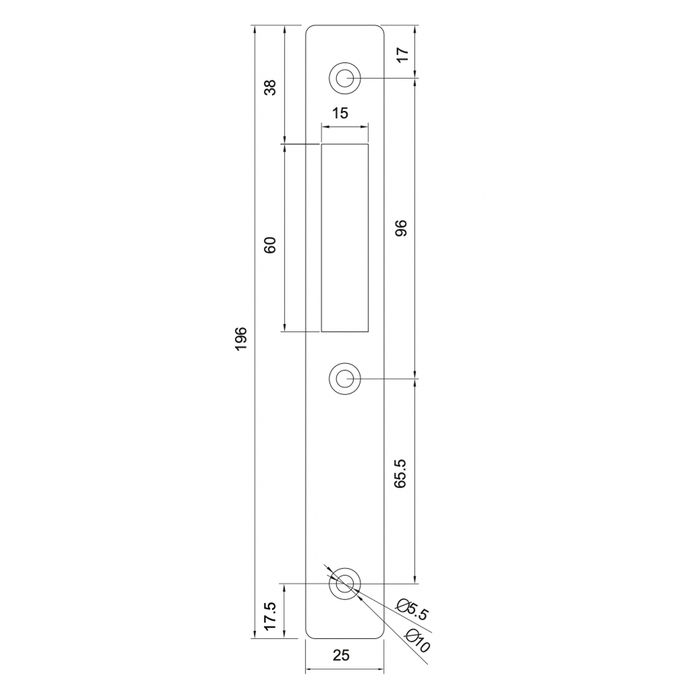 Axim LK1800 Mortice Hook Faceplates