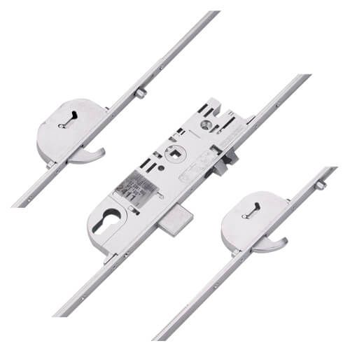 Maco CTS Latch, Deadbolt, 2 Rollers, 2 Hooks - Master French Door Lock Section