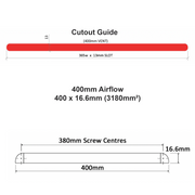 Premium Trickle Slot Vent for uPVC Double Glazing Window - Reduces Condensation