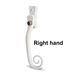 MILA Heritage Monkey Tail Window Espag Handle White 40mm Spindle Handed