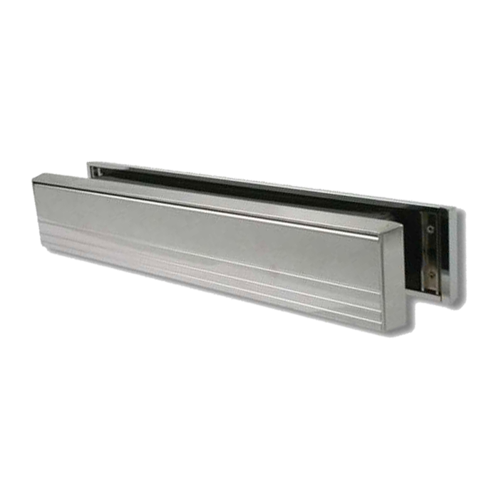 Yale 12'' Slimline Letterbox Metal Letter Plate Set UPVC Wood Door Paddock Slim