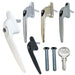 uPVC Yale Universal Window Handle Inline Double Glazing Locking Espag Lock PVC