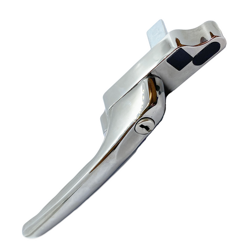 Cadenza Universal Aluminium Window Handle Tongue (spade) Driven Chrome Universal Cranked Handle