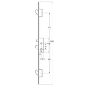 Maco Latch Deadbolt 4 Mushrooms Lift Lever 35mm Backset