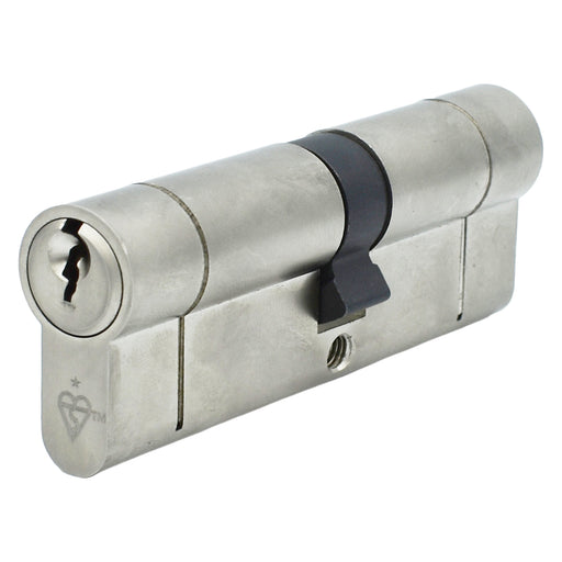 Mila BKS 1 Star Anti Snap Euro Cylinder Door Lock Nickel 40/45