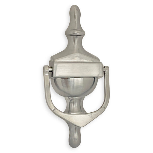 Door Knocker Victorian Brushed Chrome Urn Style 6" Inch Face Fit Hidden Fix UPVC Wooden Doors