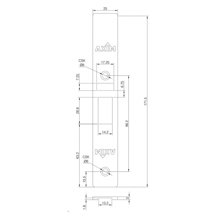 Axim LK2100 Deadlatch Faceplates