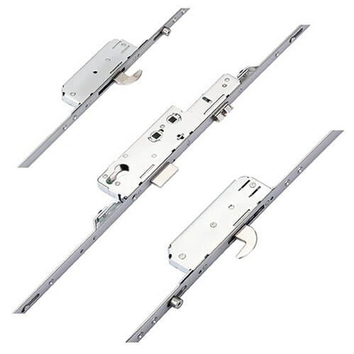 Avocet Wms Upvc Door Lock Silver New Style 2 Hook 2 Roller 35mm Multi Point + Keep