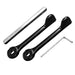 A Pair Of Fullex Patio Door Lever Set / 5mm Spindle / Free Allen Key