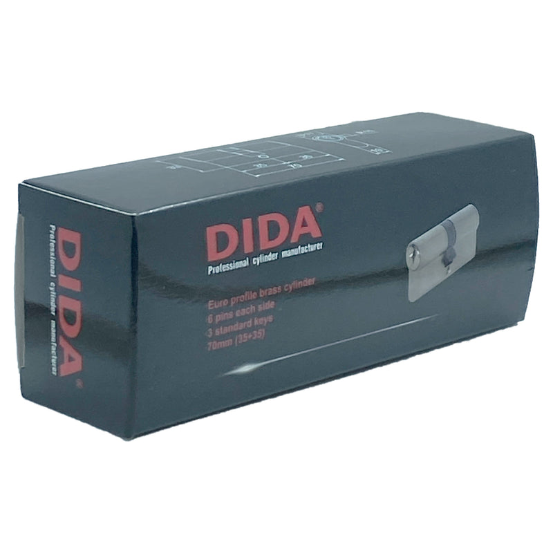 Euro Cylinder Lock 35/35 (70mm), Euro Door Barrel Lock with 3 Keys, Door Lock with Key to Ensure High Quality for Wooden, Metal, UPVC and Composite Doors.