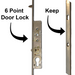 Yale Sliding Patio Door Lock UPVC 6 Point Inline Anti Lift Paddock Mila Fearless