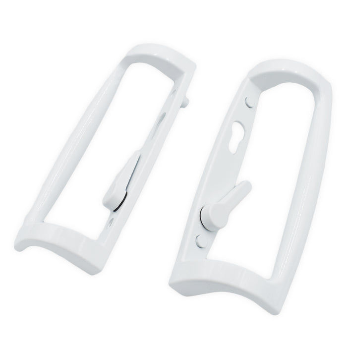  uPVC Fuhr Sliding Patio Door D Handle 90pz - Inline Lever Pair Set Ellbee Caravan Compatible 