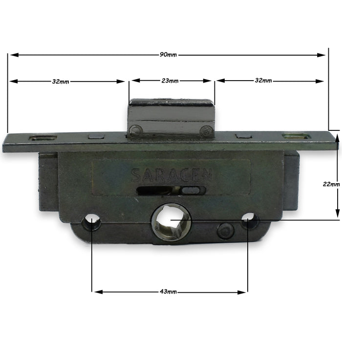 Laird ERA SARACEN uPVC Window Espag Gearbox 22mm 9.5mm Deadlock -  - ERA - UPVCSTORE