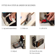 Mila Prosecure Upvc Flag Door Hinge 18 19 20 21 22 mm Rebate Various Colours