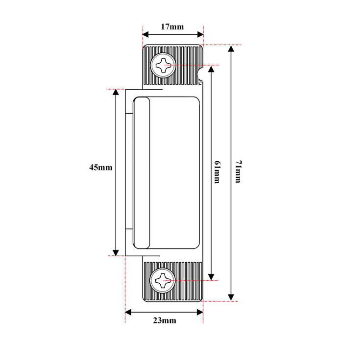 Yale Lockmaster uPVC Door Roller Centre Keep Strike Plate PLK99-C134 - 135 -136