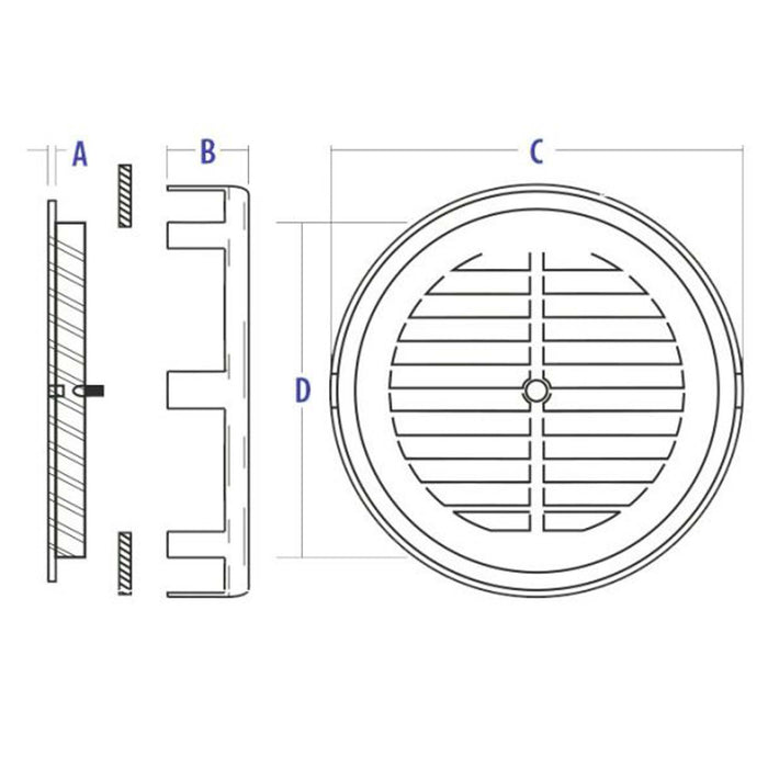 Vent-a-matic Static Ventilator with Stormguard 159mm PBS/DGS