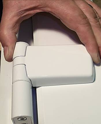 Push cover down
